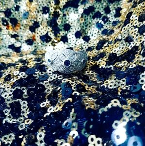 Sterling silver and CZ ring